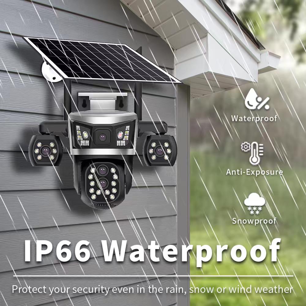 MaxGen VTS07-4G V380 PRO Four Lens Sim-Supported Solar Battery Backup PTZ IP Camera 12MP Outdoor Waterproof, Two-Way Audio, Motion Detection 360-Degree Robotic PTZ CCTV Camera 6 MaxGen VTS07-4G V380 PRO Four Lens Sim-Supported Solar Battery Backup PTZ IP Camera