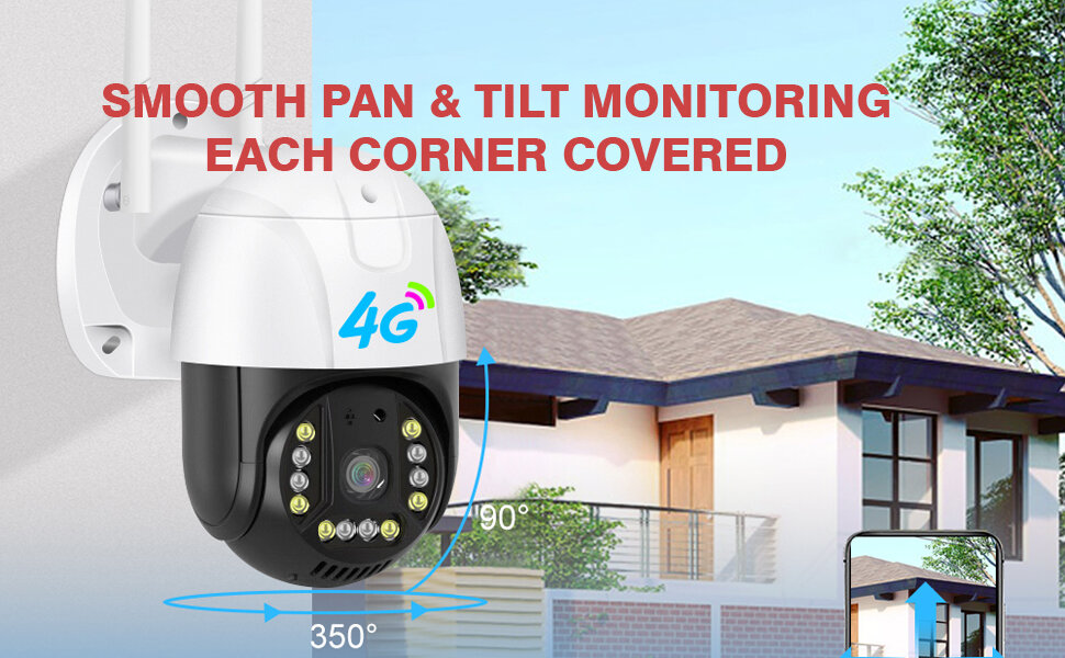 MaxGen C15X-4G V380 PRO 4G Sim Support IP Camera 2MP Outdoor Waterproof 360 Degree, Auto Tracking, Color Night Vision, Two Way Audio, Motion Detection Premium PTZ CCTV Camera 1 MaxGen C15X-4G V380 PRO 4G SIM IP Camera