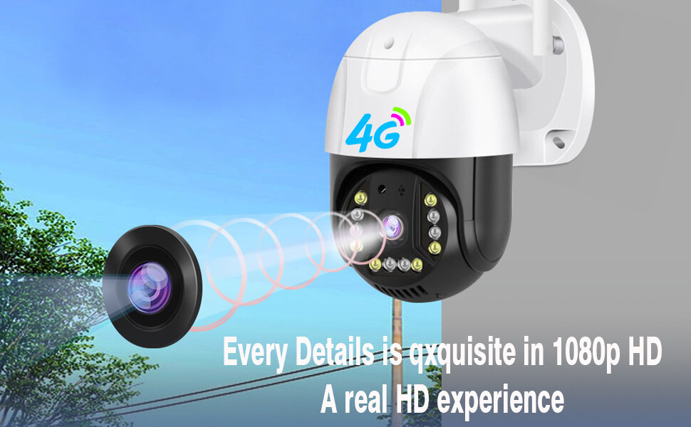 MaxGen C15X-4G V380 PRO 4G Sim Support IP Camera 2MP Outdoor Waterproof 360 Degree, Auto Tracking, Color Night Vision, Two Way Audio, Motion Detection Premium PTZ CCTV Camera 2 MaxGen C15X-4G V380 PRO 4G SIM IP Camera