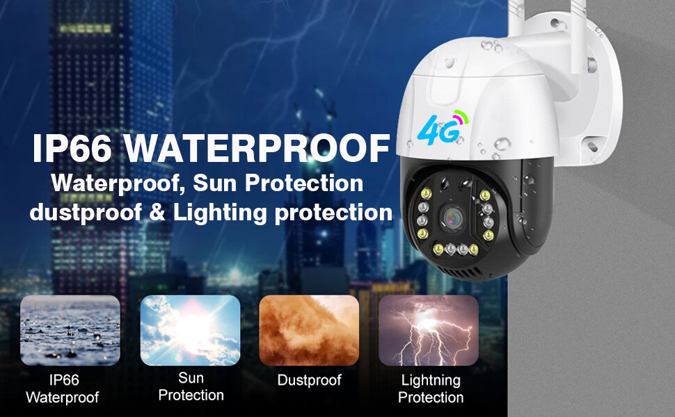 MaxGen C15X-4G V380 PRO 4G Sim Support IP Camera 2MP Outdoor Waterproof 360 Degree, Auto Tracking, Color Night Vision, Two Way Audio, Motion Detection Premium PTZ CCTV Camera 3 MaxGen C15X-4G V380 PRO 4G SIM IP Camera