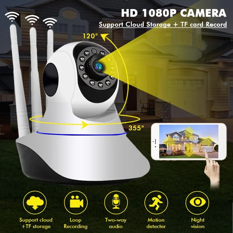 MaxGen Q5SX V380 PRO WIFI IP Camera 2MP 1080P Full HD, 3-Antenna Wireless 360 Degree Auto Tracking Ai Human Detect Night Vision Two Way Voice Security Robotic PTZ Premium CCTV Camera 1 MaxGen Q5SX V380 PRO WIFI IP Camera