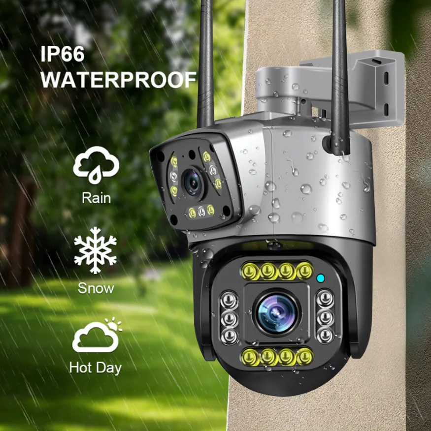 MaxGen SC02 V380 PRO Dual Lens WIFI IP Camera 4MP Outdoor Waterproof 360 Degree, Auto Tracking, Color Night Vision, Two Way Audio, Motion Detection Premium PTZ CCTV Camera 1 MaxGen SC02 V380 PRO Dual Lens WiFi IP Camera