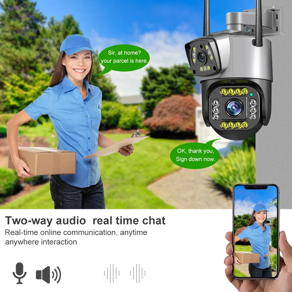 MaxGen SC02 V380 PRO Dual Lens WIFI IP Camera 4MP Outdoor Waterproof 360 Degree, Auto Tracking, Color Night Vision, Two Way Audio, Motion Detection Premium PTZ CCTV Camera 5 MaxGen SC02 V380 PRO Dual Lens WiFi IP Camera