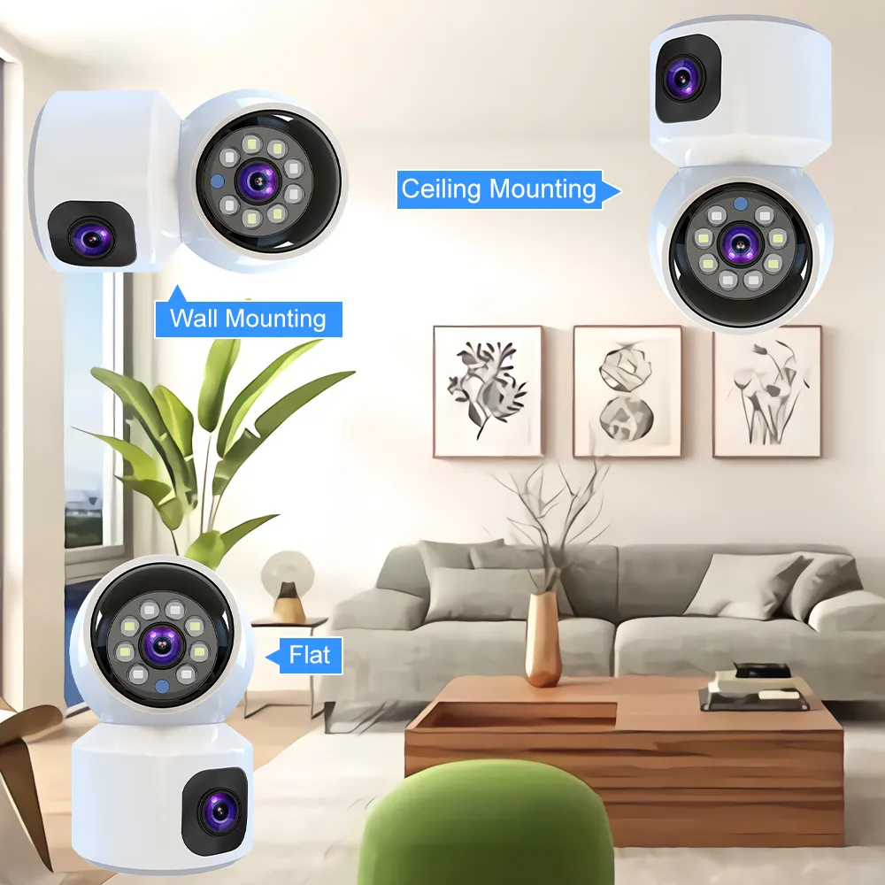MaxGen SQ001-4G V380 PRO Doll Dual Lens 4G Sim Supported PTZ IP Camera 4MP 360 Degree Auto Tracking Ai Human Detect Night Vision Two Way Voice Security Premium Camera 4 MaxGen SQ001 V380 PRO Doll Dual Lens WIFI IP Camera