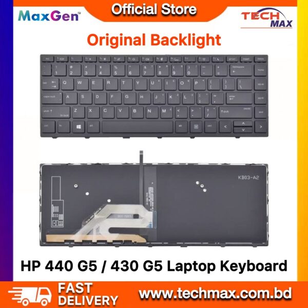 HP Laptop Keyboard For HP ProBook 440 G5 445 G5 430 G5 Series (ORIGINAL BACKLIGHT)