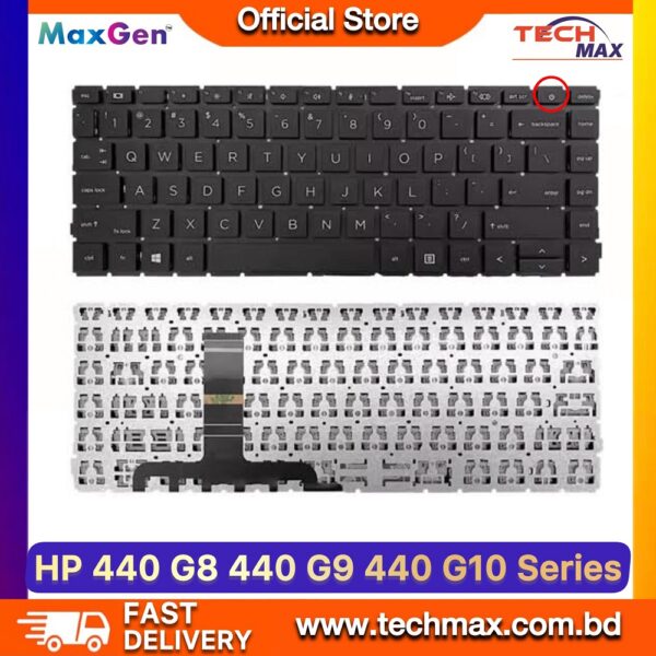 HP ProBook 440 G8 445 G8 440 G9 Laptop Keyboard Replacement Black