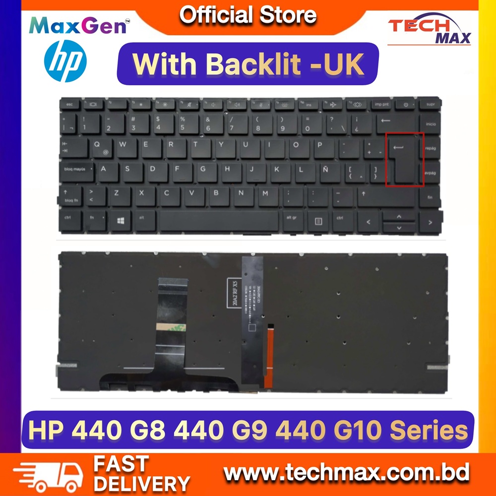 HP ProBook 440 G8 445 G9 440 G10 UK Backlit Laptop Keyboard Original