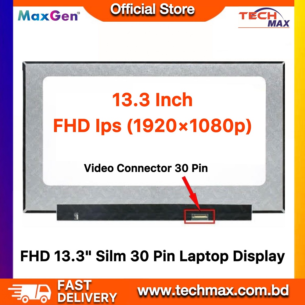 New LCD Replacement Screen (Non Touch) 13.3 Inch IPS (No Brackets) N133HCE-EP2 FHD 1920x1080 30 Pin Glossy for Lenovo PN SD10R54651 FRU 01YU657 for Laptop/Display/Screen/LCD Application