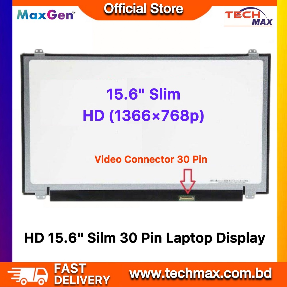 Laptop Display Screen 15.6" Inch HD Ultra Slim 30 Pin Laptop Display