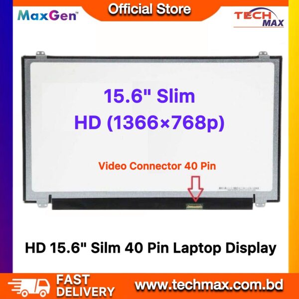 15.6 inch laptop display 40 pin HD screen replacement