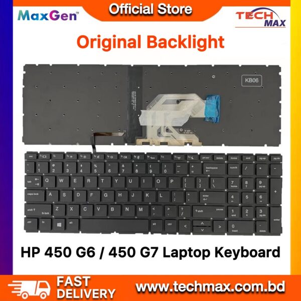 HP Laptop Keyboard For HP ProBook 450 G6 455 G6 450 G7 455 G7 455R G6 455R G7 Series Laptop Keyboard ( With Backlit)