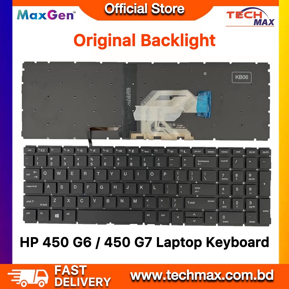 HP Laptop Keyboard For HP ProBook 450 G6 455 G6 450 G7 455 G7 455R G6 455R G7 Series Laptop Keyboard ( With Backlit)