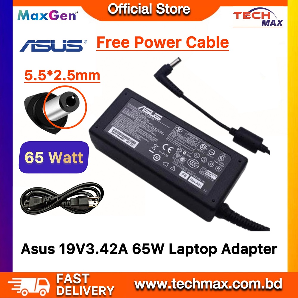 Laptop Adapter Change For Asus 19V3.42A 5.5*1.7mm 65W Fit for Asus K42F K42J K42 K43E K43S K43 K45A K45V K45VD K45 K52F K52J K52 K53E K53U K53S K53SV K53 K72J K72 K550V K550 Laptop Power Supply Adapter
