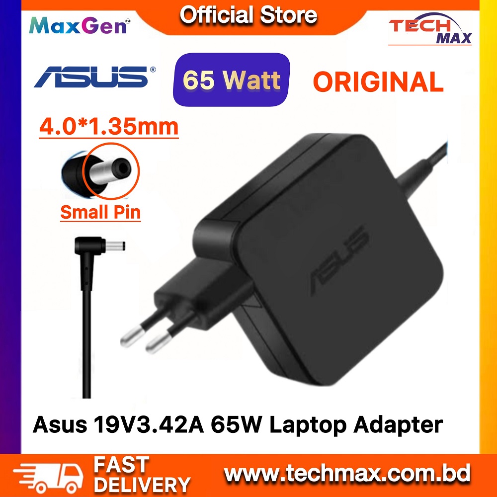 Asus Laptop Adapter For Asus S15 S530F S510 S430 X556U X456 X441 X541 X540 X442 X542 UX410 UX430 UX330 UX332 UX31A UX32A UX310UA UX305CA Series (19V-2.37A 45W 4.0mm*1.35mm)