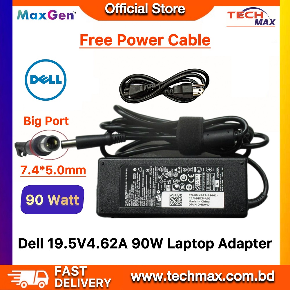 Dell Laptop Adapter For Dell E6220 E6230 E6320 E6330 E6400 E6410 E6420 E6430 E6440 E6500 E6510 E6520 E6530 E6540 E7240 E7250 E7440 E7450 Vostro 3460 3560 1540 3750 Series (19.5V-4.62A 90W-7.4mm*5.0mm) Dell Laptop Adapter For Dell E6220 E6230 E6320 E6330 E6400 E6410 E6420 E6430 E6440 E6500 E6510 E6520 E6530 E6540 E7240 E7250 E7440 E7450 Vostro 3460 3560 1540 3750 Series (19.5V-4.62A 90W-7.4mm*5.0mm)
