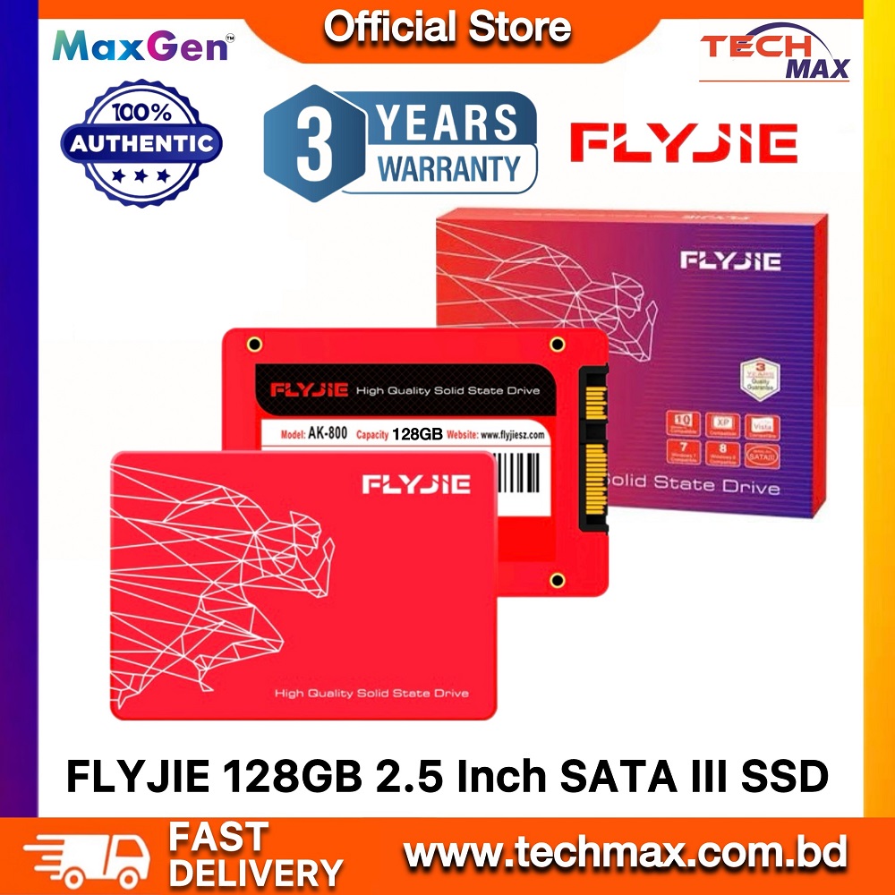 FLYJIE 128GB SATA3 SSD AK-800 High Speed 2.5 Inch For Laptop & Desktop_ PC