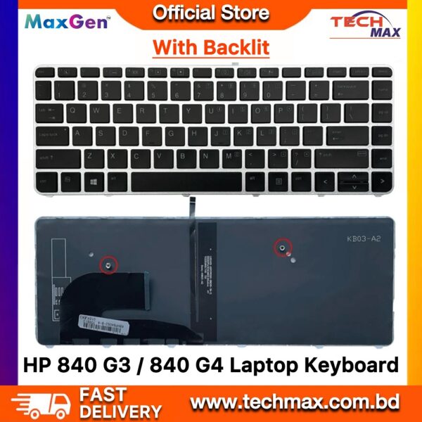 HP EliteBook 840 G3 Keyboard 840 G4 845 G3 G4 745 G3 G4 ZBook 14u G4 backlit laptop keyboard replacement
