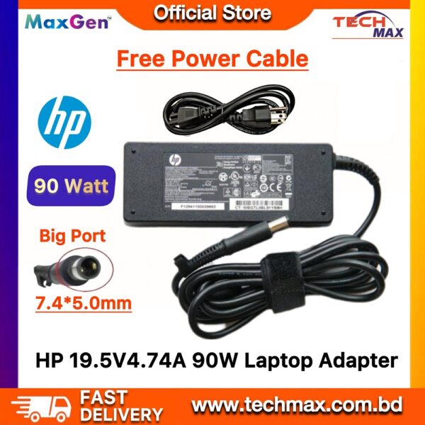 19V 4.74A 90W 7.4*5.0mm Laptop Adapter Charger For HP Probook 4440s 4535s 4530S 4540S 6470b 6475b 6570b Pavilion DV3 DV4 DV5 DV6