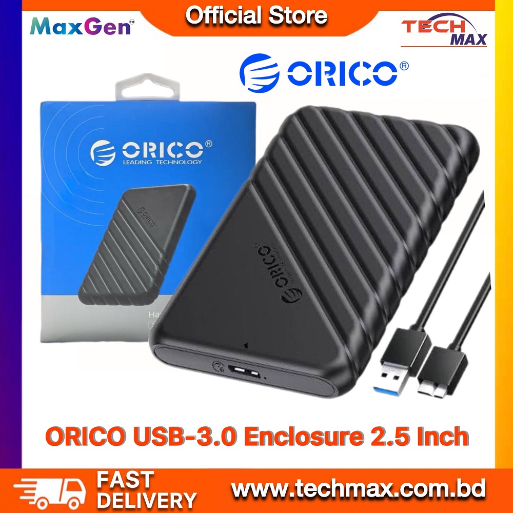ORICO USB3.0 2.5 Inch Enclosure External Storage HDD Case SATA 5Gbps HDD SSD Hard Drive Enclosure Micro-B Support UASP for PC Laptop