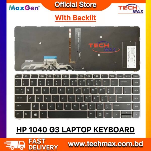 HP Laptop Keyboard For HP EliteBook Folio 1040 G3 1040-G3 Laptop Keyboard (With Backlit)