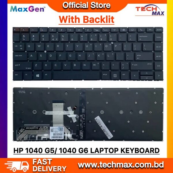 HP Laptop Keyboard For HP EliteBook x360 1040 G4 1040 G5 1040 G6 Series Laptop Keyboard (With Backlit)