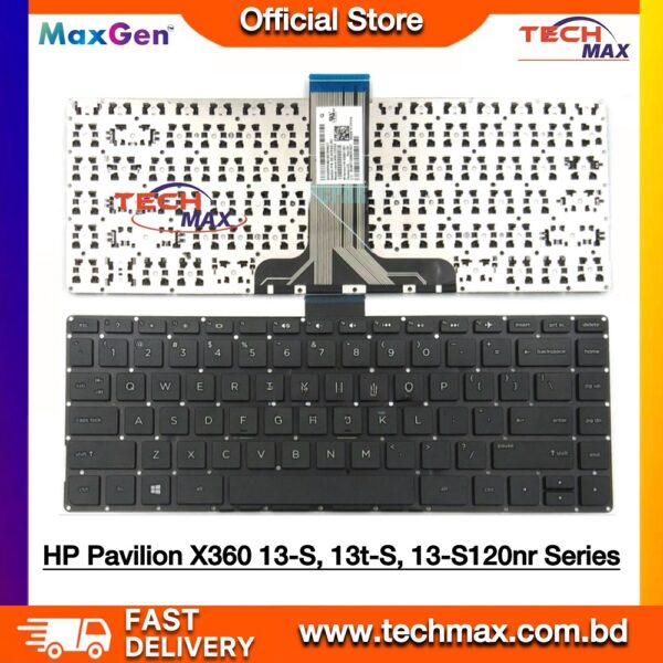 HP Pavilion X360-13S 13-S099nr-13-S120nr-13-S128nr-13-S192nr-13-S020nr-13-S199nr Series Laptop Keyboard