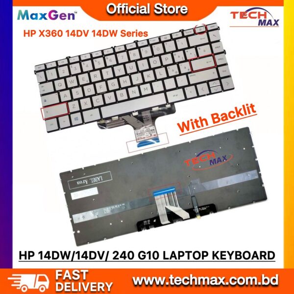 HP Pavilion X360 14-DV 14-DW 14-DY 13-BB Laptop Keyboard