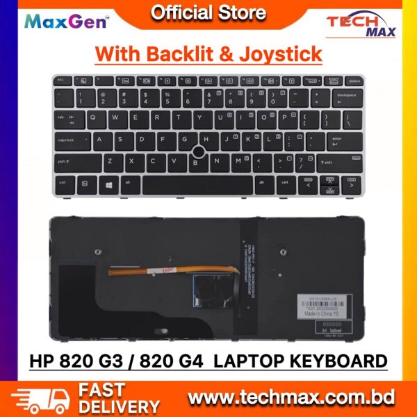 HP Laptop Keyboard For HP EliteBook 820 G3 820 G4 725 G3 725 G4 Series Laptop Keyboard (With Backlit)