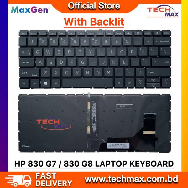 HP Laptop Keyboard For HP EliteBook 830 G7 830 G8 835 G8 835 G8 730 G7 730 G8 Series Laptop Keyboard (With Backlit)