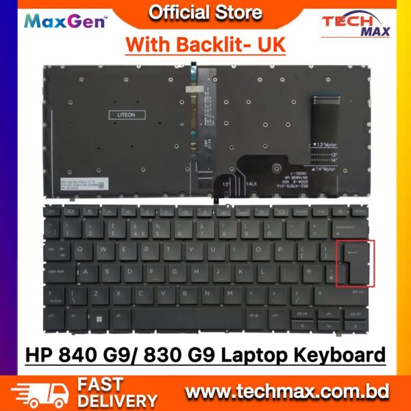 ORIGINAL HP Laptop Keyboard For HP EliteBook 840 G9 830 G9 840 G10 830 G10 845 G9 Series Laptop Keyboard (With Backlit)