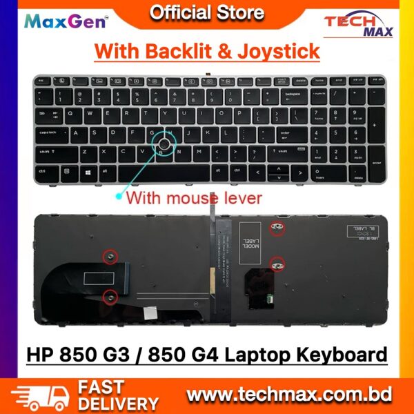 HP Laptop Keyboard For HP EliteBook 850 G3, 850 G4, 755 G3 755 G4 ZBook 15U G3 Series Laptop Keyboard