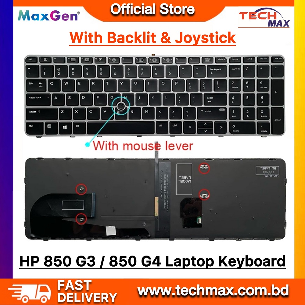 HP Laptop Keyboard For HP EliteBook 850 G3, 850 G4, 755 G3 755 G4 ZBook 15U G3 Series Laptop Keyboard (Backlit & Pointer) 1 HP Laptop Keyboard For HP EliteBook 850 G3, 850 G4, 755 G3 755 G4 ZBook 15U G3 Series Laptop Keyboard