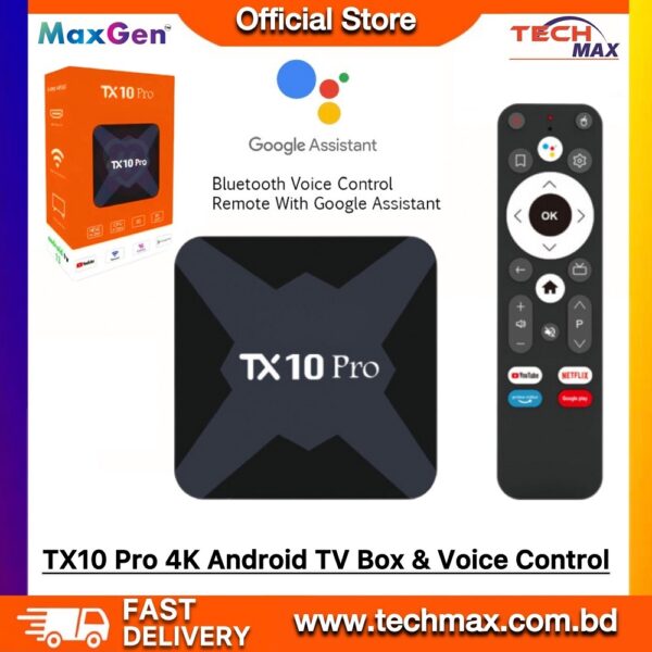 TX10 Pro 4K Android TV Box with Voice Control Remote