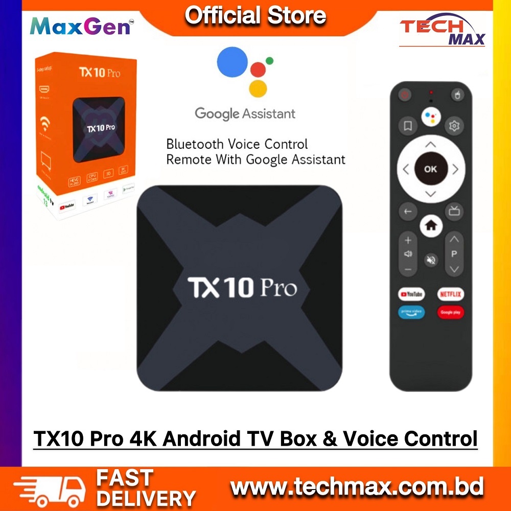 TX10 Pro 4K Android TV Box with Voice Control Remote 1 TX10 Pro 4K Android TV Box with Voice Control Remote
