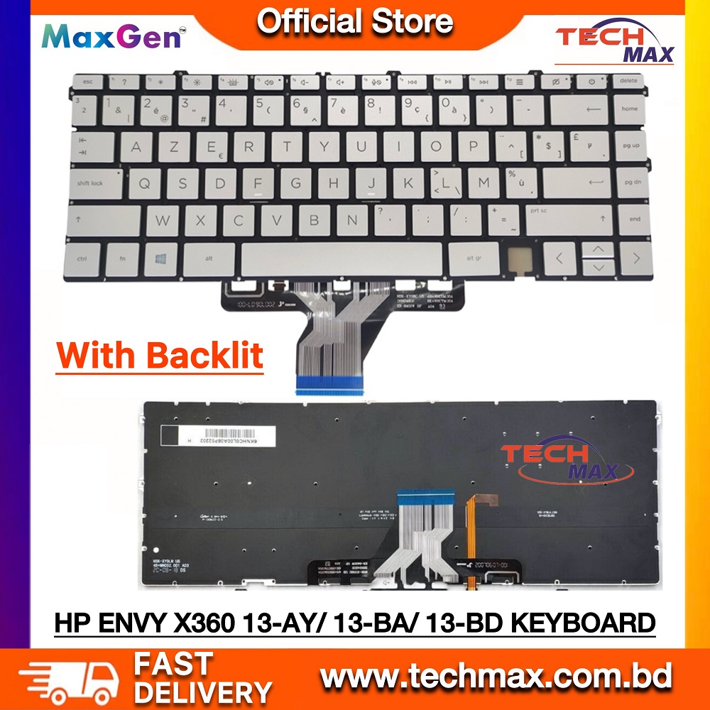 HP Envy X360 13-BA 13-BD 13-AY 13M-BD 15-ES 15T-ES 15M-ES 15-EP 15M-EU HP X360 14-EA HP ENVY X360 13Z-AY 13-BA 13T-ΒΑ 13-BD ΤΡΝ-C147 C145, HP ENVY X360 13-AY 13-AY0055AU ΤΡΝ-C147, HP ENVY 13m-bd0023dx 13m-bd0033dx 13m-bd1033dx Series Laptop Keyboard (Silver Backlit) 1 HP Envy X360 13-BA 13-BD 13-AY 13M-BD 15-ES 15T-ES 15M-ES 15-EP 15M-EU HP X360 14-EA HP ENVY X360 13Z-AY 13-BA 13T-ΒΑ 13-BD ΤΡΝ-C147 C145, HP ENVY X360 13-AY 13-AY0055AU ΤΡΝ-C147, HP ENVY 13m-bd0023dx 13m-bd0033dx 13m-bd1033dx Series Laptop Keyboard (Silver Backlit)