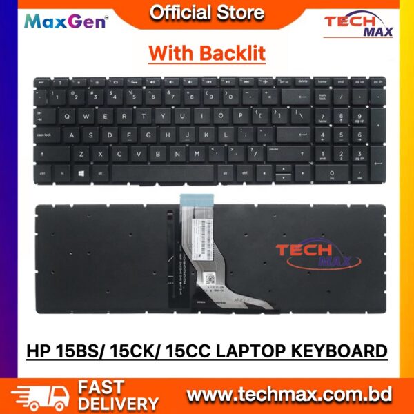 HP Pavilion 15-BS 15-BW 15T-BR 15T-BS 15Z-BW, HP 15-BS000 15-BS009CA 15-BS017CA 15-BS028CA 15-BS028CL HP 250 G6 255 G6 256 G6 Series, HP 15-CS 15-CW 15-DY 15Q-DY 15s-dy 15s-eq 15s-fq 15t-cs 15z-cw, L24752-001, P/N: 9Z.Ne1bw.101 PK132045A00 V162602ES1, TPN-C129 925008-001 PK132043A00, HP Envy x360 15m-bp 15m-bq 15m-ds, HP Envy 15m-bp012dx 15m-bp111dx 15m-bp112dx 15m-bq021dx 15m-ds0011dx 15m-ds0012dx Series Laptop Keyboard (With Backlit)