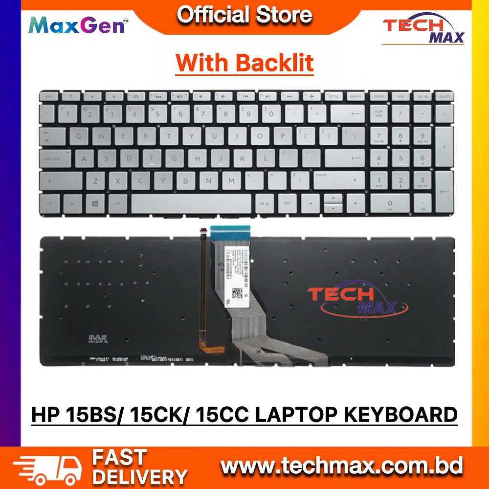 HP Pavilion 15-BS 15-BW 15T-BR 15T-BS 15Z-BW, HP 15-BS000 15-BS009CA 15-BS017CA 15-BS028CA 15-BS028CL HP 250 G6 255 G6 256 G6 Series, HP 15-CS 15-CW 15-DY 15Q-DY 15s-dy 15s-eq 15s-fq 15t-cs 15z-cw, L24752-001, P/N: 9Z.Ne1bw.101 PK132045A00 V162602ES1, TPN-C129 925008-001 PK132043A00, HP Envy x360 15m-bp 15m-bq 15m-ds, HP Envy 15m-bp012dx 15m-bp111dx 15m-bp112dx 15m-bq021dx 15m-ds0011dx 15m-ds0012dx Series Laptop Keyboard (Silver Backlit) 2 HP Pavilion 15-BS 15-BW 15T-BR 15T-BS 15Z-BW, HP 15-BS000 15-BS009CA 15-BS017CA 15-BS028CA 15-BS028CL HP 250 G6 255 G6 256 G6 Series, HP 15-CS 15-CW 15-DY 15Q-DY 15s-dy 15s-eq 15s-fq 15t-cs 15z-cw, L24752-001, P/N: 9Z.Ne1bw.101 PK132045A00 V162602ES1, TPN-C129 925008-001 PK132043A00, HP Envy x360 15m-bp 15m-bq 15m-ds, HP Envy 15m-bp012dx 15m-bp111dx 15m-bp112dx 15m-bq021dx 15m-ds0011dx 15m-ds0012dx Series Laptop Keyboard