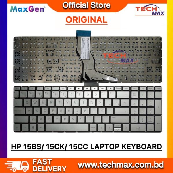 HP Pavilion 15-BS 15-BW 15T-BR 15T-BS 15Z-BW, HP 15-BS000 15-BS009CA 15-BS017CA 15-BS028CA 15-BS028CL HP 250 G6 255 G6 256 G6 Series, HP 15-CS 15-CW 15-DY 15Q-DY 15s-dy 15s-eq 15s-fq 15t-cs 15z-cw, L24752-001, P/N: 9Z.Ne1bw.101 PK132045A00 V162602ES1, TPN-C129 925008-001 PK132043A00, HP Envy x360 15m-bp 15m-bq 15m-ds, HP Envy 15m-bp012dx 15m-bp111dx 15m-bp112dx 15m-bq021dx 15m-ds0011dx 15m-ds0012dx Series Laptop Keyboard (Original Silver)