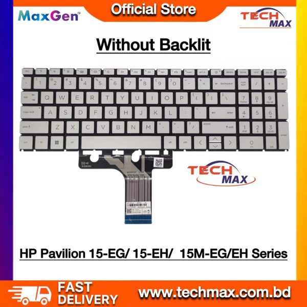 HP Pavilion 15-EG 15-EH 15-ER 15-FC 15-FD 15M-EH 16-AB 17-CN 17-CP TPN-Q246 Q245 Q286 Q287 L139 L140 W161 Pavilion 15-EG0000 15T-EG 15-EG1000 15-EG2000 15-EH 15-EH0000 15-EH1000 15-EH2000 15Z-EH Series Laptop Keyboard (Silver)