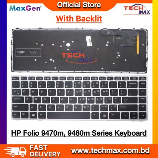 HP EliteBook Folio 9470M 9470 9480M 9480 Series Laptop Keyboard (With Backlit)