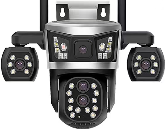 Four lens ip camera