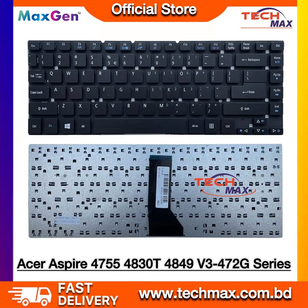 Acer Aspire 4755 4755G E1-432 ES1-511 E1-432G 4830 4830T 4849 V3-431 V3-472G E1-410 E5-411 E5-471 E1-422 3830 Series Laptop Keyboard 1 Acer Aspire 4755 E1-432 E5-471 Series Laptop Replacement Keyboard
