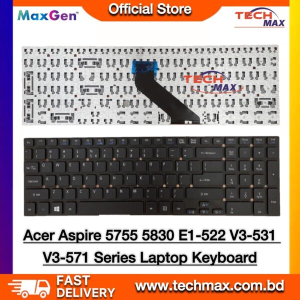 Acer Aspire 5755 5755G V3-571 E1-572 Laptop Keyboard Replacement