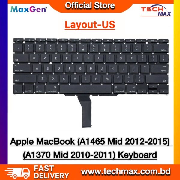 MacBook Air A1465 A1370 US Layout Keyboard 11 inch Replacement