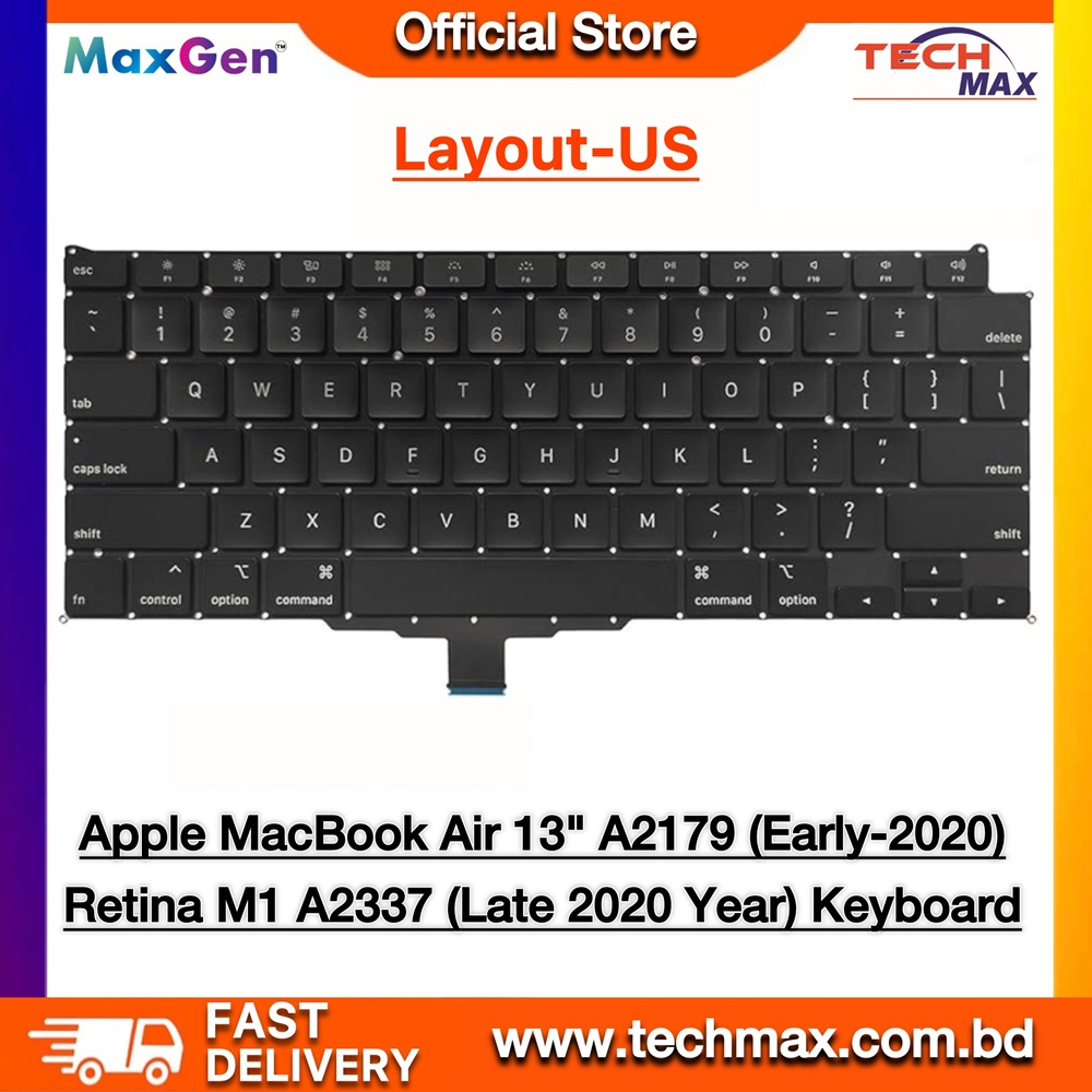 Apple MacBook Air M1 A2179 A2337 (US Layout) (Late 2020 Year) Keyboard Retina 13-Inch MacBook Keyboard 1 MacBook Air M1 A2179 A2337 US keyboard replacement