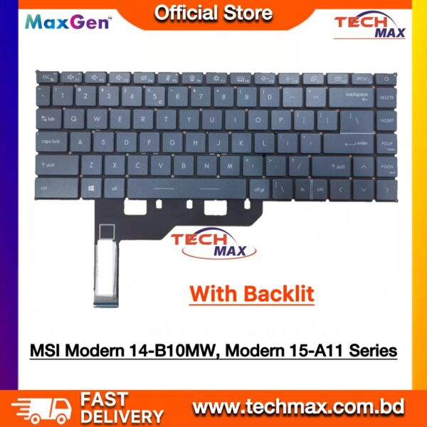 MSI Modern 14 15 Summit B14 B15 Keyboard Backlit US Layout Replacement BD