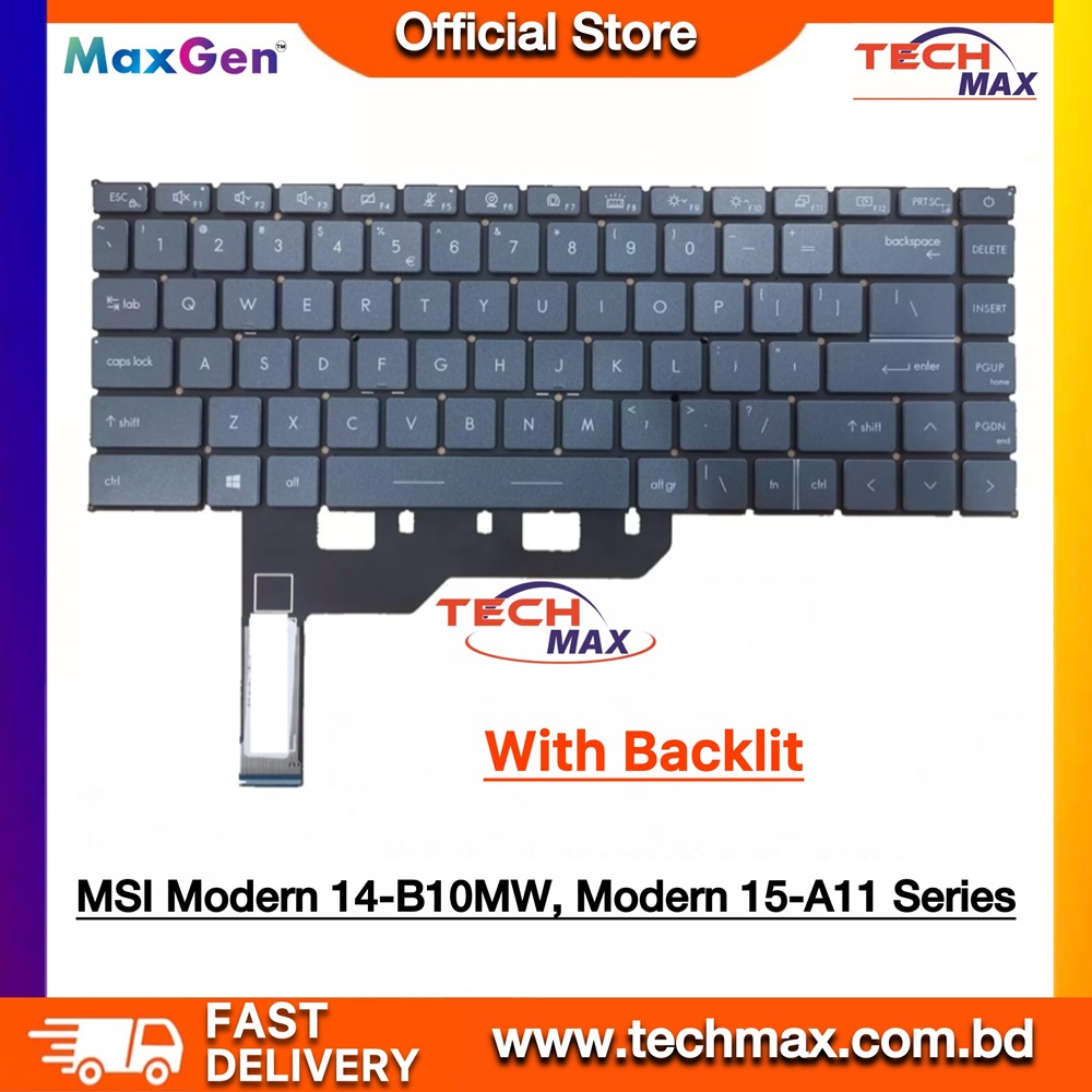MSI Modern 14 B4MW MS-14DK B10MW B11MO B11MOU B45MW MS-14D1 MS-14D3, Modern 15 A11M A11ML A11SBU MS-1552 Summit B14 A11M B15 A11M Series US Laptop Keyboard (Original Backlit) 1 MSI Modern 14 15 Summit B14 B15 Keyboard Backlit US Layout Replacement BD