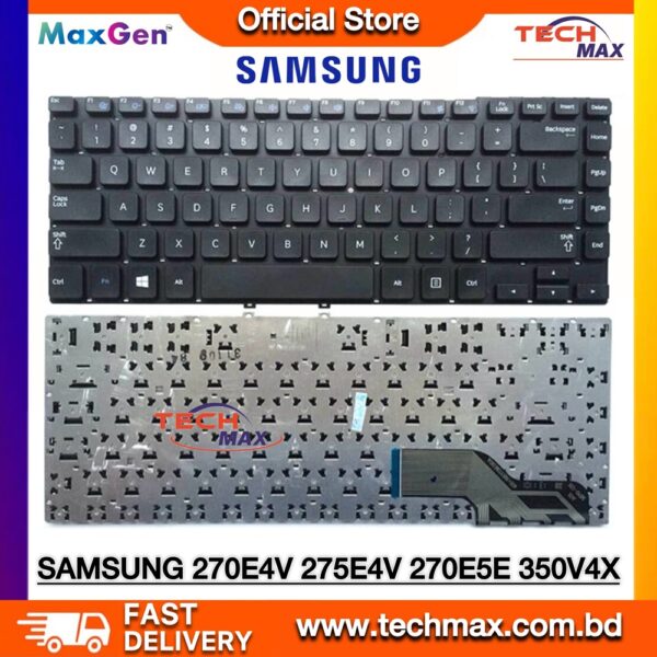 Samsung NP270E4E NP275E4V NP350V4X laptop keyboard replacement black layout