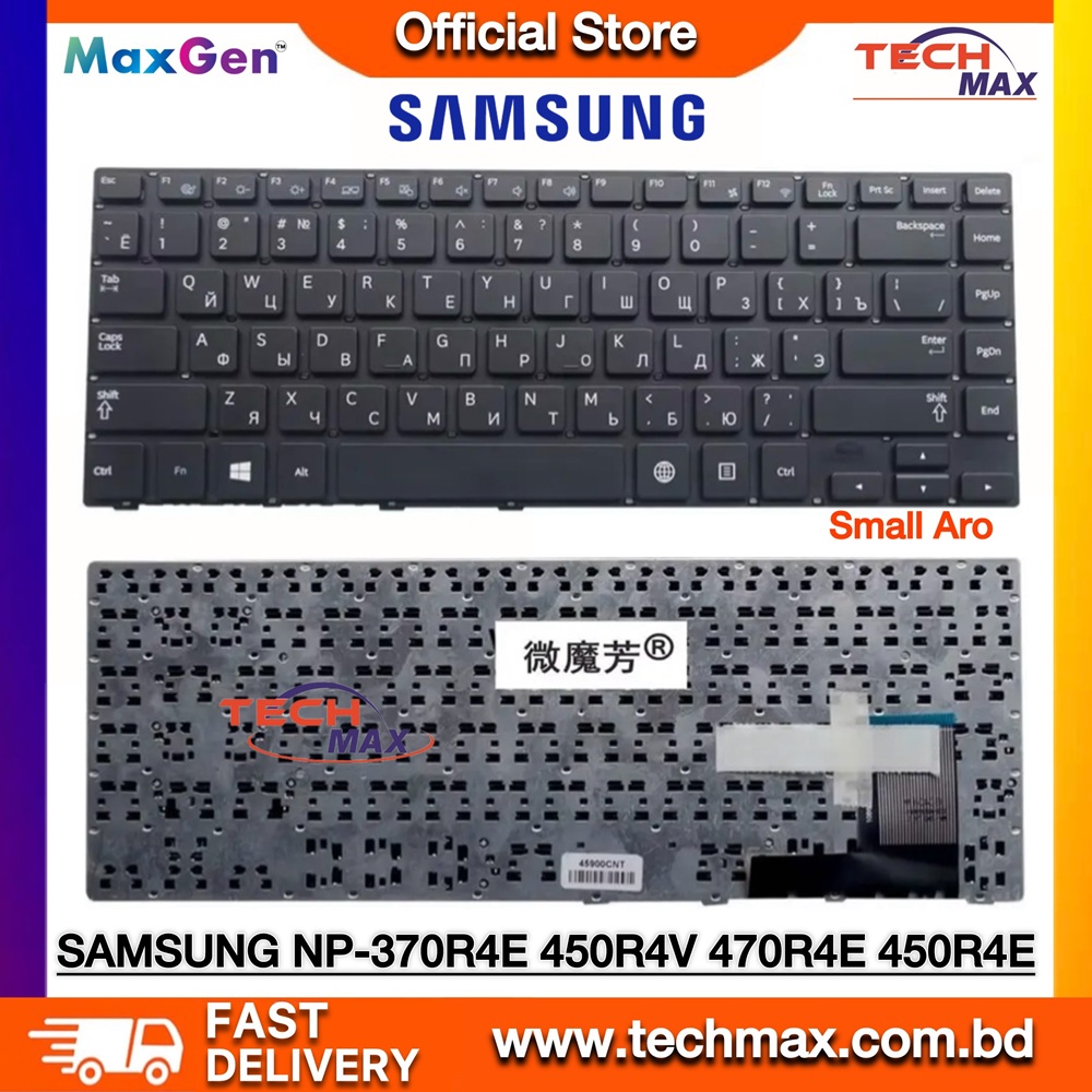 Samsung NP370R4E 370R4E Laptop Keyboard Replacement Samsung NP370R4E laptop keyboard replacement black layout
