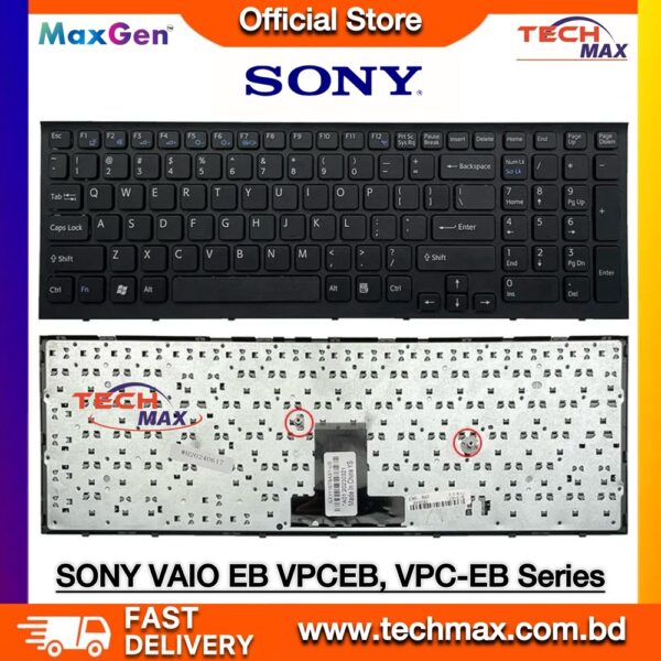 Sony VAIO VPC-EB Series Laptop Keyboard Replacement (VPC-EB1NFX, EB1PFX, EB1QGX Models)